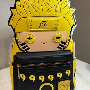 Yellow and Black Naruto loungefly Backpack